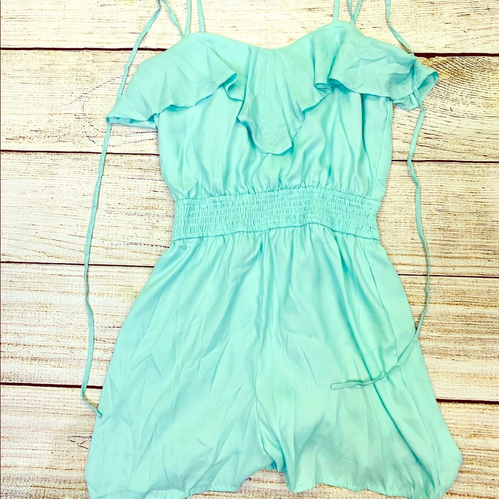 BCBGeneration Romper Blue/Teal Small
